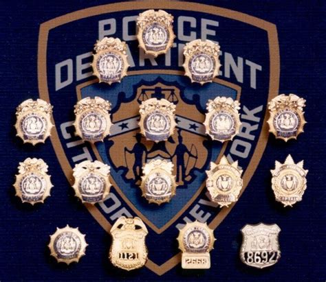 nypd shields by rank.